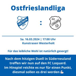 Mehr über den Artikel erfahren Und jetzt gegen den FC Loquard …