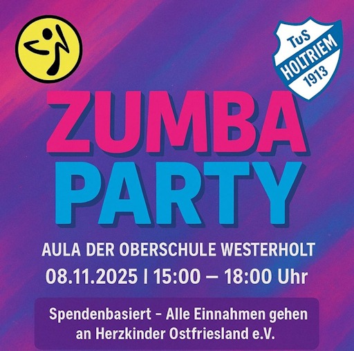 Mehr über den Artikel erfahren Zumba-Party für einen guten Zweck