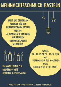 Mehr über den Artikel erfahren Christbaumschmuck basteln