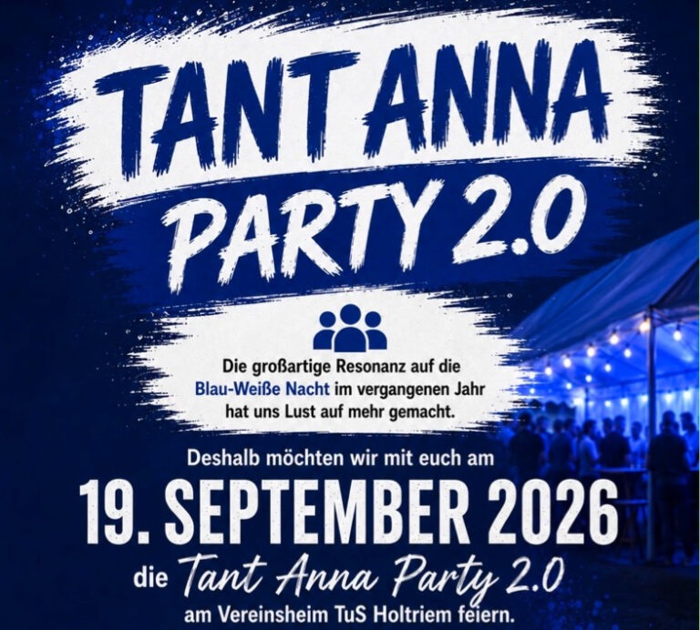 Mehr über den Artikel erfahren Tant‘ Anna Party 2.0